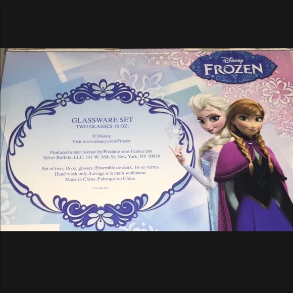 New Set of 2 Disney Frozen Elsa Anna Olaf Pint Glasses 16oz - Picture 4 of 4